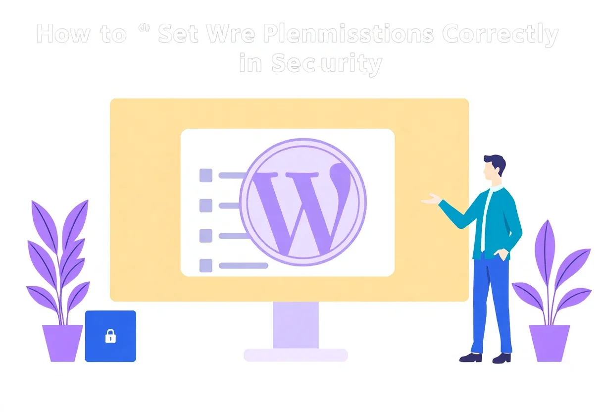 How to Set WordPress File Permissions Correctly for Security illustration for Gulf business blog article