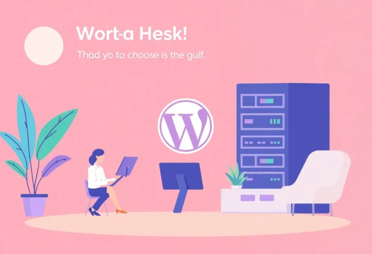 WordPress Hosting for Gulf Businesses: What to Choose and Why illustration for Gulf business blog article