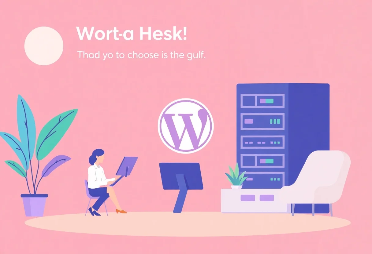 WordPress Hosting for Gulf Businesses: What to Choose and Why illustration for Gulf business blog article