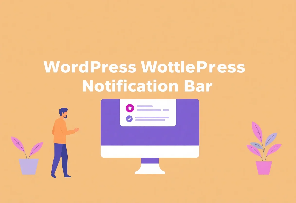 How to Add a WordPress Notification Bar for Promotions and Announcements illustration for Gulf business blog article