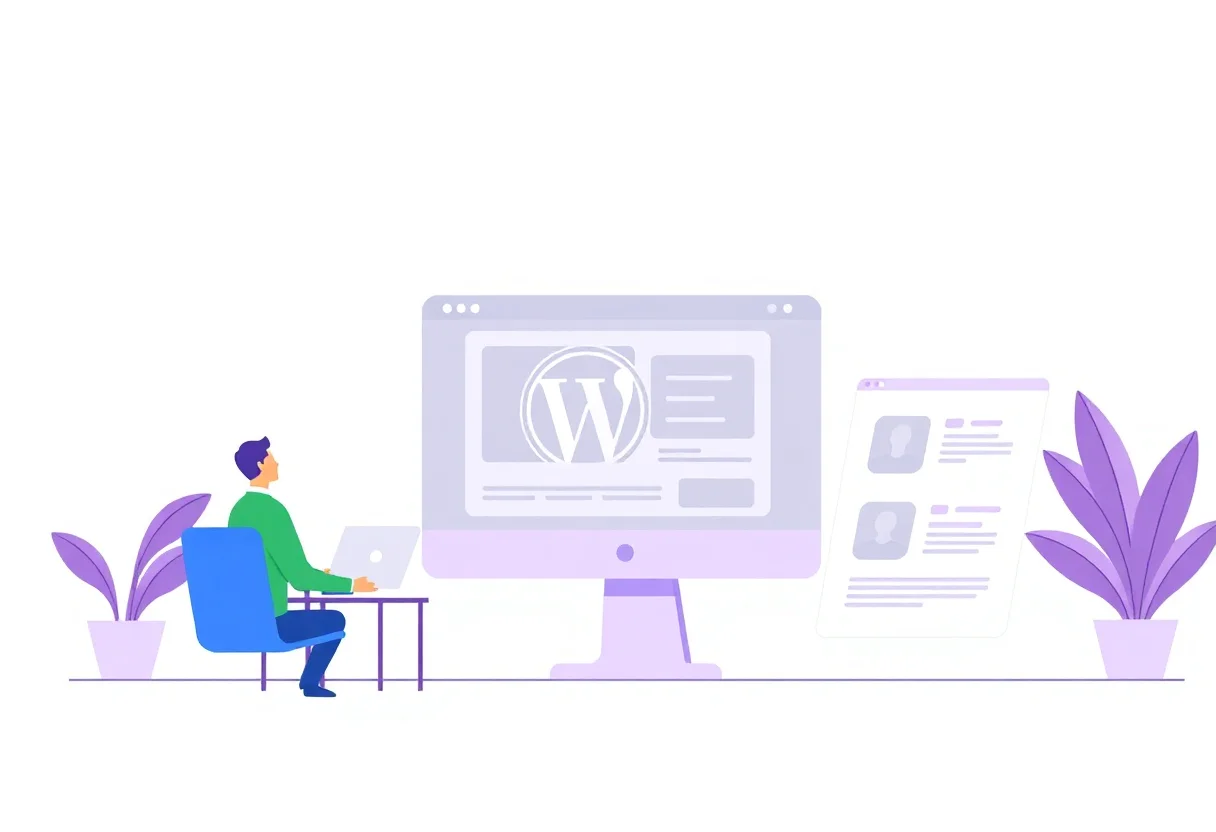 How to Choose the Best WordPress Page Builder for Gulf Businesses illustration for Gulf business blog article