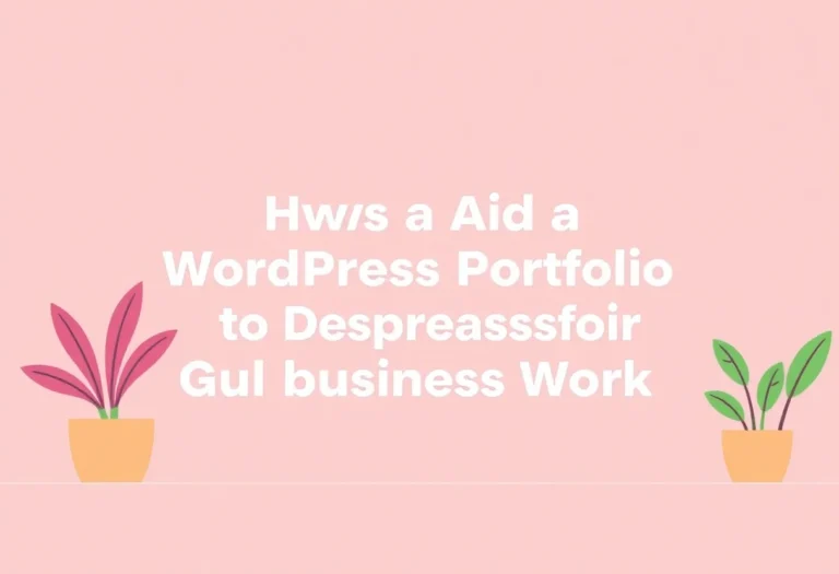 How to Add a WordPress Portfolio to Showcase Your Gulf Business Work illustration for Gulf business blog article