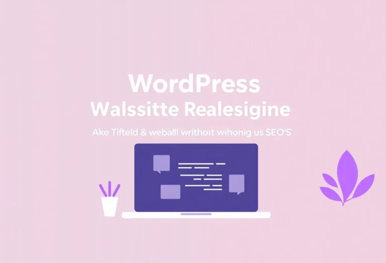 WordPress Website Redesign: How to Rebuild Without Losing SEO illustration for Gulf business blog article