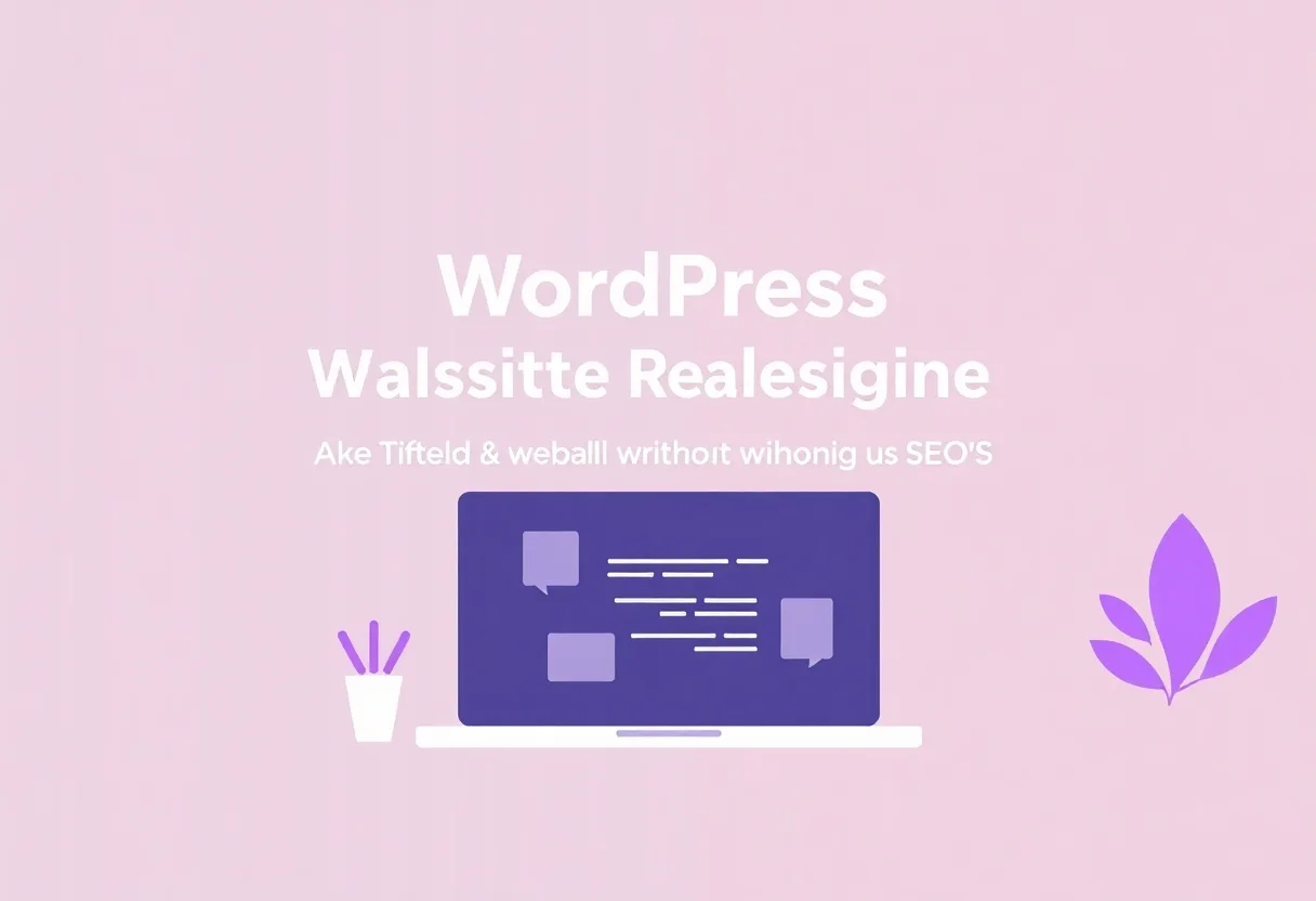 WordPress Website Redesign: How to Rebuild Without Losing SEO illustration for Gulf business blog article