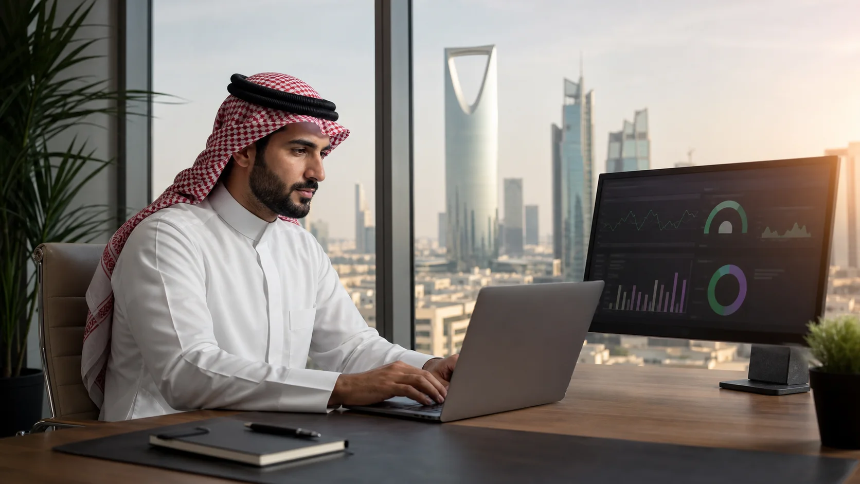 Saudi business professional improving WordPress speed for SEO
